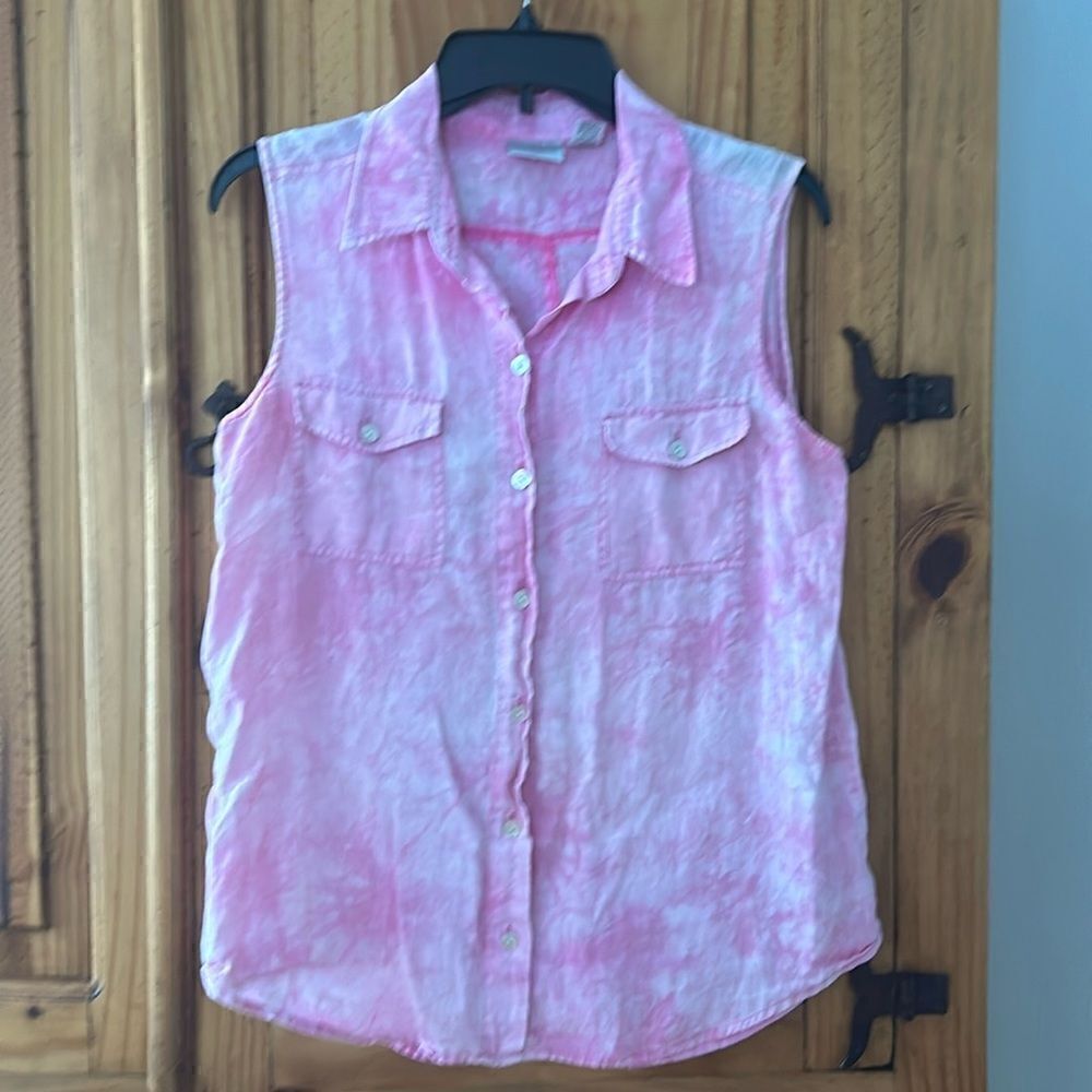 ***** 5 for $25 Chico’s Linen Tie Dye Top